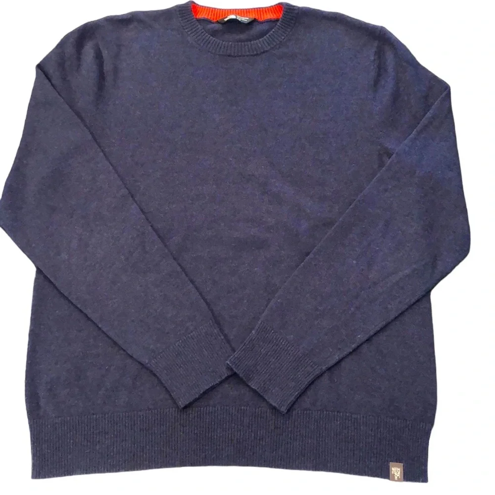 NorthFace men’s crewneck blue sweater long sleeves M